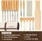16 Pcs Wood Carving Tools, Professional Carving Knives Chisel Set, Including Sharpening Stone, Mallet and Storage Bag for Wood Carving Projects
